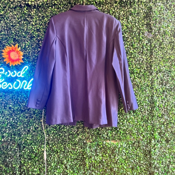 Main Street Classics Women Color Navy Blazer Size 2XL 4 Buttons - Picture 7 of 9